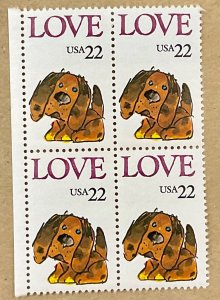 2202   Puppy Love   25  MNH 22¢  100 count  FV$22.00 issued 1986