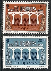 Isle of Man  260-61 MNH 1984 Europa