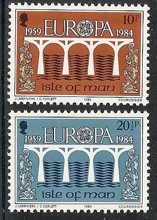 Isle of Man  260-61 MNH 1984 Europa