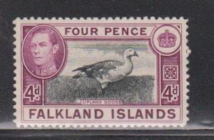 FALKLAND ISLANDS Scott # 88 Mint Hinged - KGVI Pictorial Issue