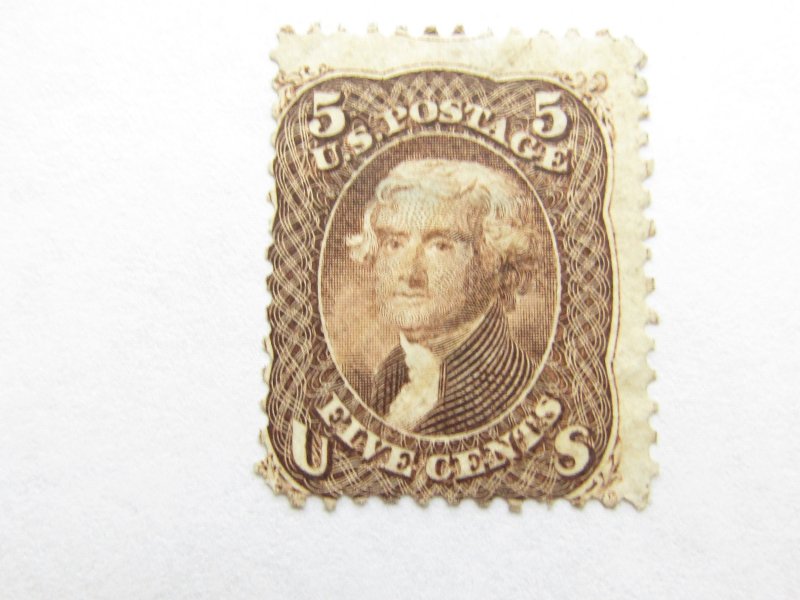 US, Scott # 76 used, Very Light Cancel,