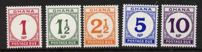 Ghana J16-20 MNH Postage Due Stamps