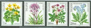 Iceland #567-570   (Flowers)