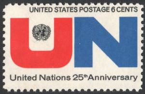 SC#1419 6¢ U.N. Emblem (1970) MNH