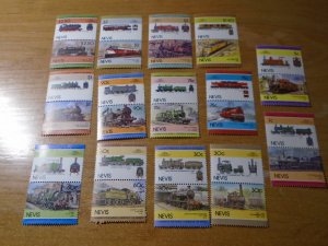 Trains  : Nevis  #  190/192.......  MNH