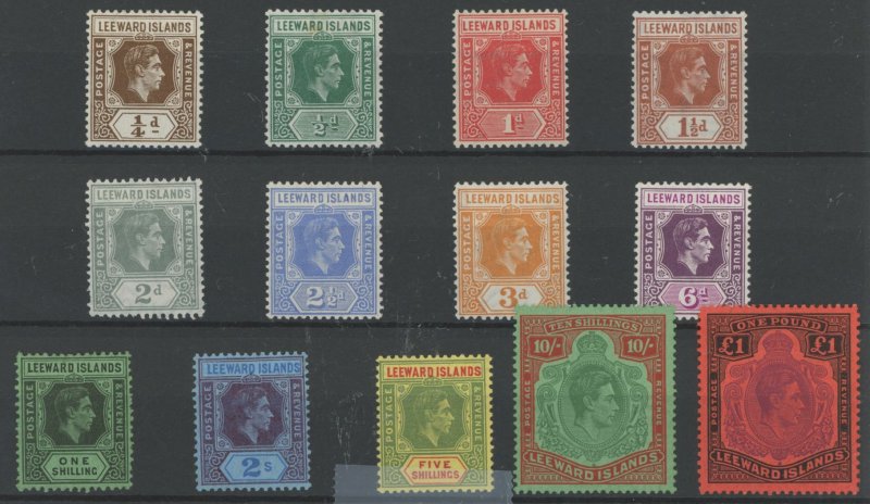 Leeward Islands #103-115 Unused Single (Complete Set) (King)