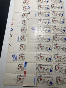 Scott 2014 2 top rows running plate # (22/2) 20 stamps M NH OG ach