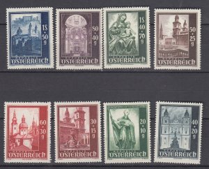 J29453, 1948 austria set mh #b252-9 designs