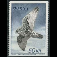 SWEDEN 1980 - Scott# 1351 Falcon Set of 1 LH