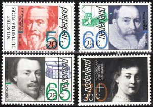 NETHERLANDS 1983 Mi. 1228-31. Summer Stamps. Celebrities of 17th Century, MNH