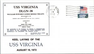 8.19.1972 - Keel Laying of the USS Virginia - Newport News VA - F41263