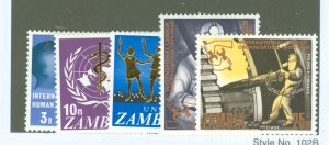 Zambia #156-60 Mint (NH) Single (Complete Set)