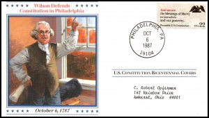 US Wilson Defends Constitution in Philadelphia 1987 Cover