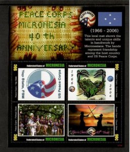 Micronesia 2007 - Peace Corps - Sheet of 4 Stamps - Scott #746 - MNH