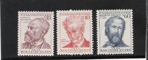 Czechoslovakia  Scott# 658-660 MH