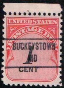 U.S. Precancel - Maryland, Buckeystown