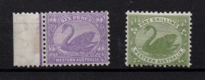 Western Australia 1912 6d & 1/- mint  MH set SG168-169 WS36294