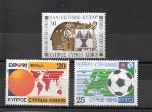 Cyprus 795-797 MNH