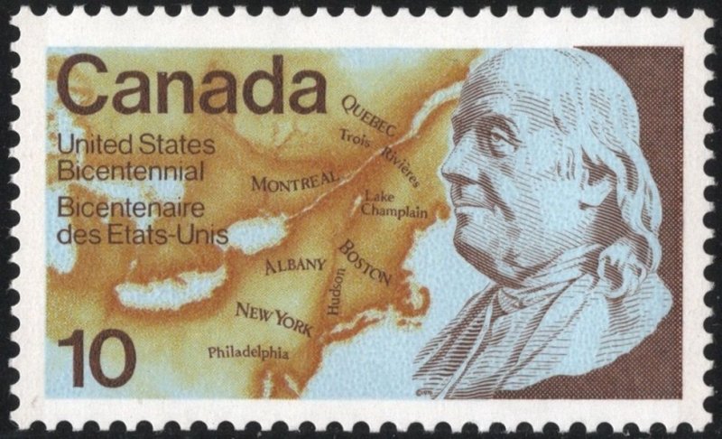 Canada SC#691 10¢ Bicentenary of American Revolution (1976) MNH