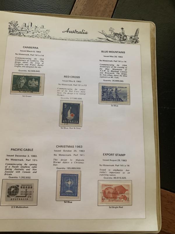 Australia Collection from 1927 to 1978 Used Cat. Value $575
