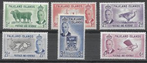 Doyle's_Stamps: VLH 1952 Falklands Islands King George VI Stamp Set