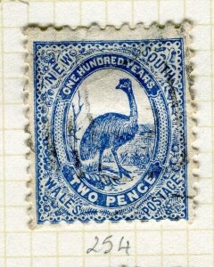 NEW SOUTH WALES; 1888 early classic QV issue fine used Shade of 2d. value