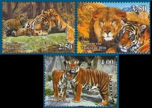 2016 Tajikistan  750-751 Cats of prey 10,00 €
