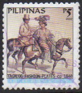 Philippines 2001 5p Couple in riding dress used