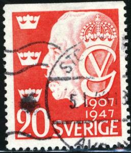 SWEDEN - SC #390 - USED - 1947 - Item SWEDEN060