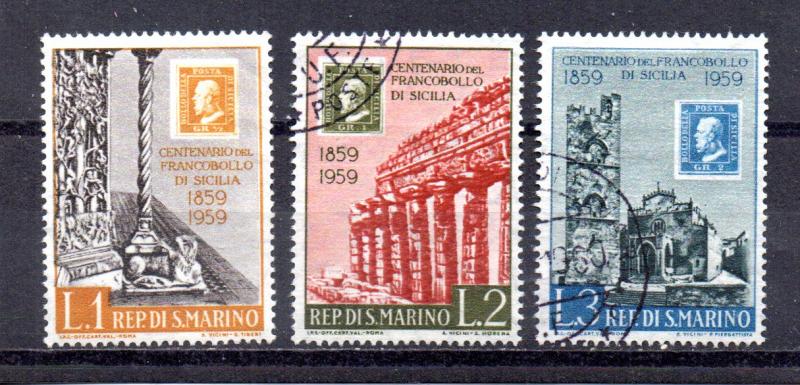 San Marino 439-441 used