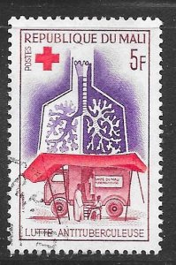 Mali 77: 5f Mobile X-ray Unit, Lungs, used, F-VF