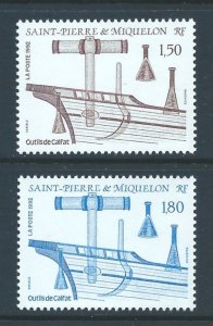 St. Pierre & Miquelon #578-9 NH Naval Tools