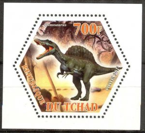 Chad 2014 Dinosaurs (4) MNH Cinderella !