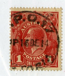 AUSTRALIA 21 USED  FANCY CANCEL (T.P.O. 17 VICTORIA) BIN $6.00 ROYALTY