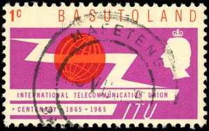 BASUTOLAND Sc 101 VF/used - 1965 - 1¢ ITU Issue