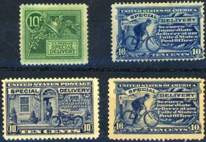 U.S. #E6 E7 E11 E12 MINT F-VF OG HR