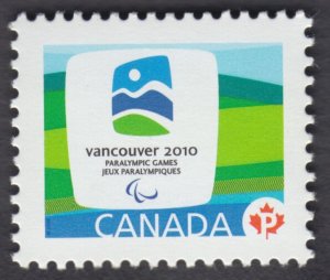 Canada - #2305b Vancouver 2010 Olympic Emblem Stamp From Souvenir Sheet  - MNH