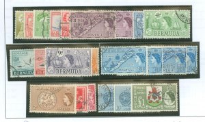 Bermuda #143-162 Used Single (Complete Set) (Stamps On Stamps)