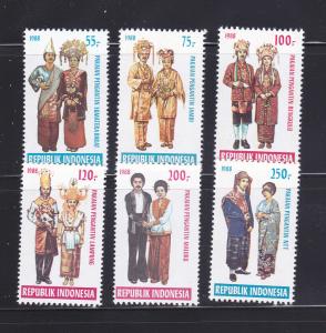 Indonesia 1358-1363 Set MNH Costumes (D)