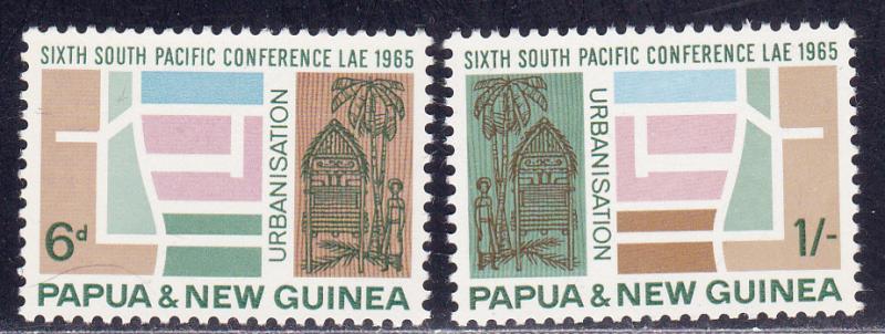 Papua New Guinea # 204-205, South Pacific Conference Mint NH