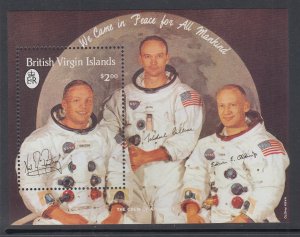 British Virgin Islands 645 Space Souvenir Sheet MNH VF