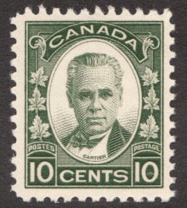 1932 Canada Sc #190 - 10¢ Étienne-George Cartier - MLH Cv $20 CDN