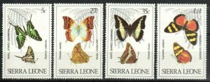 Sierra Leone Stamp 487-490  - Butterflys