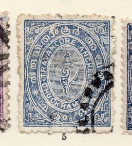 Travancore 1904-20 Early Issue Fine Used 1ch. 268191