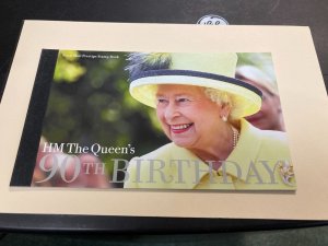 UNITED KINGDOM 2016 HM THE QUEEN'S 90TH BIRTHDAY  PRESTIGE STAMP BOOK CS1911