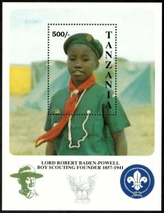 Tanzania 1992 - Boy Scouts, Robert Baden-Powell - Souvenir Sheet - 847 - MNH