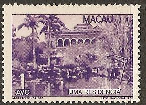 1951 Macao Scott 341 Macao Dwelling MNH