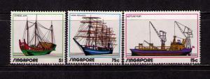 SINGAPORE 1972 Sc# 164-166 MNH FVF Set 3 Ships