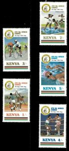 Kenya 1987 - 4th All Africa Games, Sports - Set of 5v - Scott 414-18 - MNH