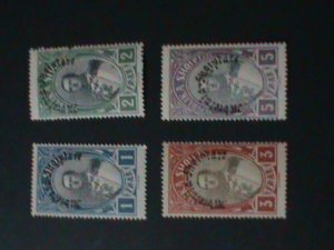 ALBANIA-1928 SC#234-7-KING ZOG-OVPT. KINGDOM OF ALBANIA MNH VF-96 YEARS OLD